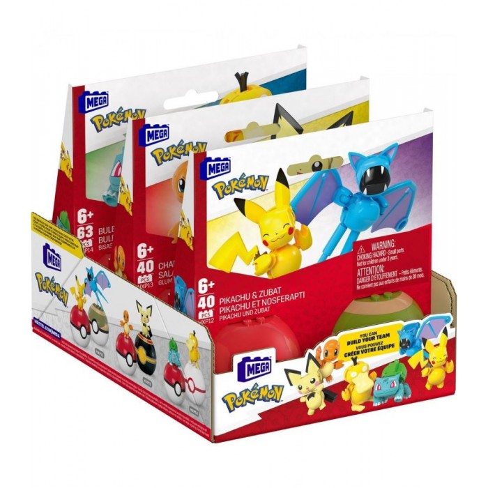 Mega Pokemon - Pokemon Pokeball σετ των 2 - 3 Σχέδια (HXP11) lego