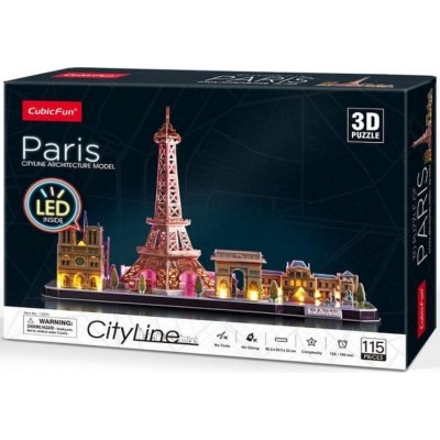 Cubic Fun Παζλ 3D Paris With Led - 115τμχ (L525h)