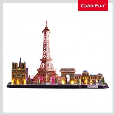 Cubic Fun Παζλ 3D Paris With Led - 115τμχ (L525h)