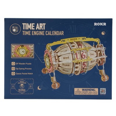 Robotime 3D Ξύλινη Κατασκευή - Time Engine Calendar (LC801)