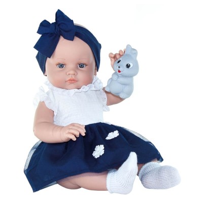 Μωρό 47εκ Magic Baby - Alicia Blue Bow (#MB46022)
