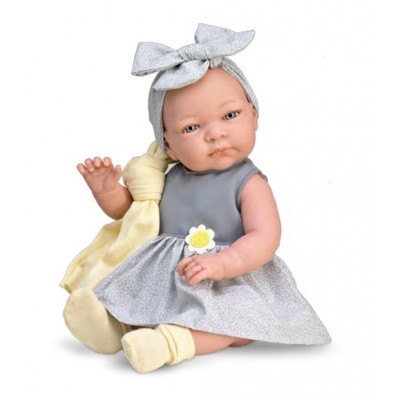 Κούκλα Magic Baby - Κούκλα Μωρό "Jenny Grey" με Γκρί Φόρεμα (ΜΒ46404)