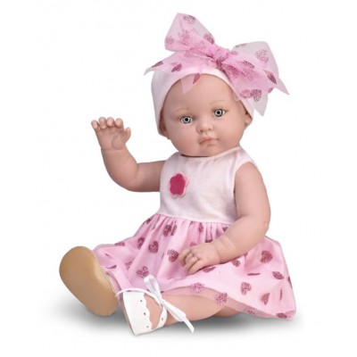 Κούκλα Magic Baby - Κούκλα Μωρό "Alicia" Ροζ Φόρεμα (ΜΒ46606)