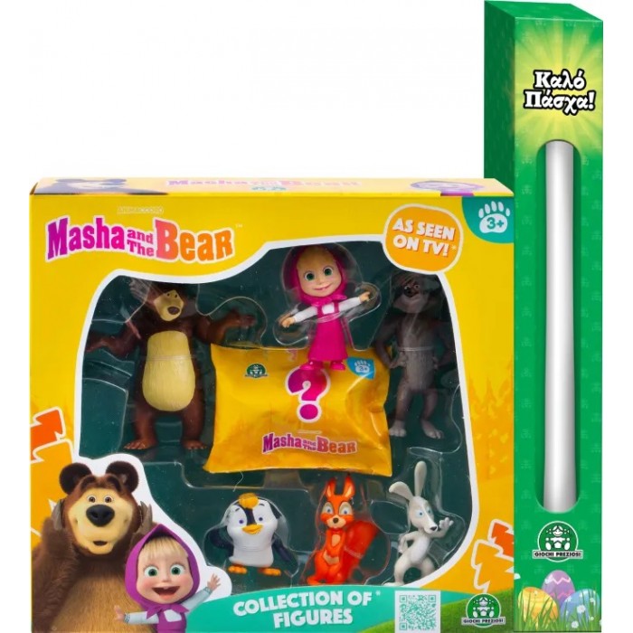 Παιχνιδολαμπάδα Masha & The Bear 6 Φιγούρες + 1 Αποκλειστική (MHA23000) λαμπαδες