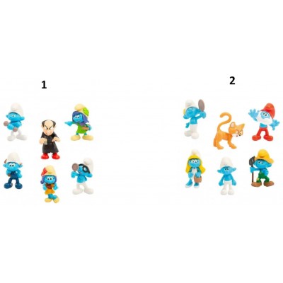 Παιχνιδολαμπάδα Smurfs - Σετ Στρουμφάκια 6 Φιγούρες - 2 Σχέδια (PUF14000)