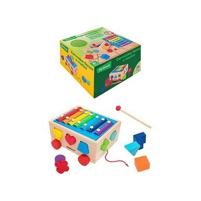 Ξύλινο Κουτί Δραστηριοτήτων - Ξυλόφωνο - Σχήματα (#40615) Ξύλινα Παιχνίδια