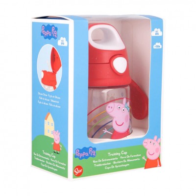 Πλαστικό Παγούρι με Καλαμάκι Pop Up Training - Peppa Pig (ST13489)