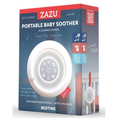 Zazu Kids - Suzy Φορητή Συσκευή Ύπνου με σσσςςςς... Χτύπο Καρδιάς & 6 Λευκούς Ήχους (ZA-SUZY-01)