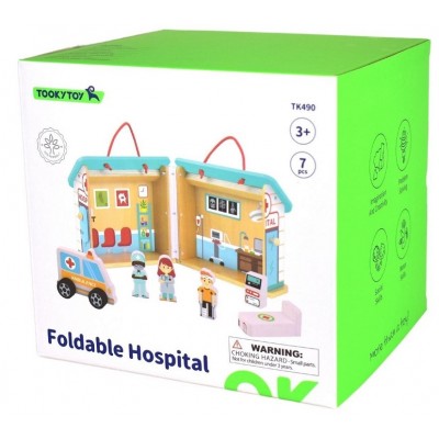 Tooky Toys Ξύλινο Βαλιτσάκι Νοσοκομείο (TK490)