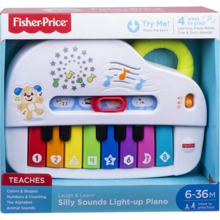 Fisher Price Εκπαιδευτικό Πιάνο με Φώτα (GFV21) Δραστηριοτήτων - Εκπαιδευτικά