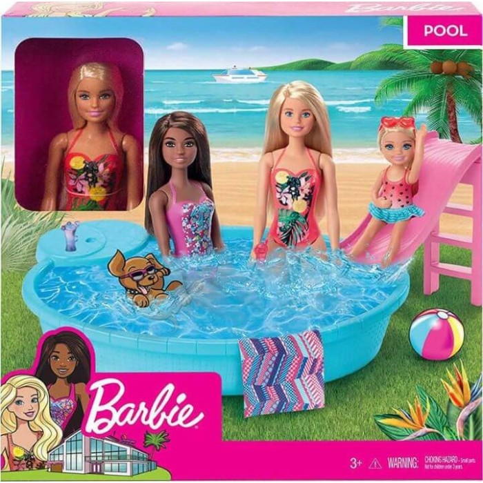 Barbie Εξωτική Πισίνα με Κούκλα (#GHL91) Κούκλες Μόδας