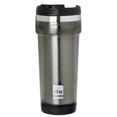 Ecolife Coffee Thermos Mug Grey