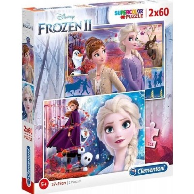 Clementoni Παζλ 2x60τμχ Disney Frozen ΙΙ