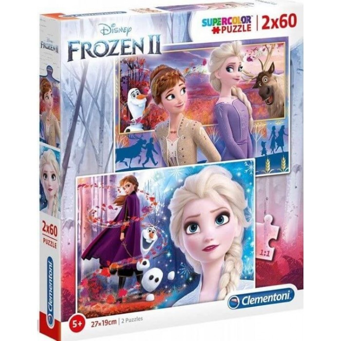 Clementoni Παζλ 2x60τμχ Disney Frozen ΙΙ Παζλ