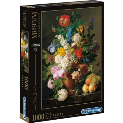 Clementoni Παζλ Museum 1000τμχ Βάζο με Λουλούδια 