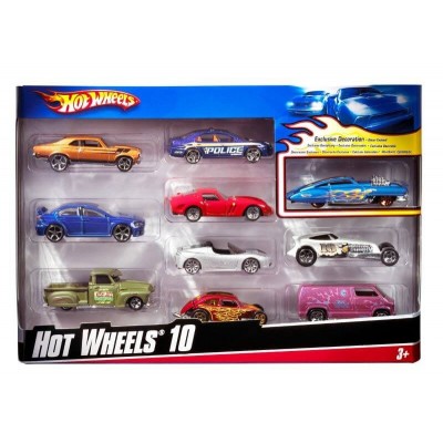 Hot Wheels Αυτοκινητάκια Σετ των 10τμχ  (54886)