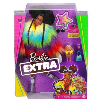 Barbie Extra Rainbow Coat With Pet Poodle (#GVR04)