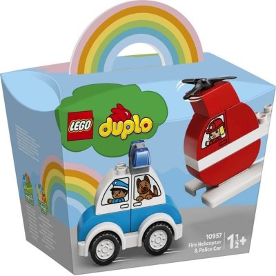 Lego Duplo My First Fire Helicopter and Police Car