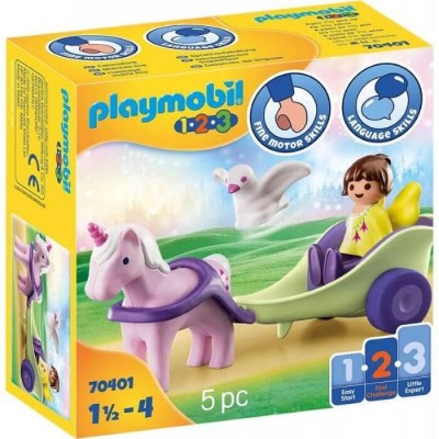 Playmobil 1.2.3 Νεραϊδοάμαξα με Μονόκερο