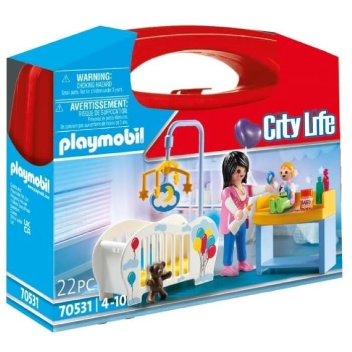 Playmobil City Life Βαλιτσάκι Βρεφικό Δωμάτιο Playmobil