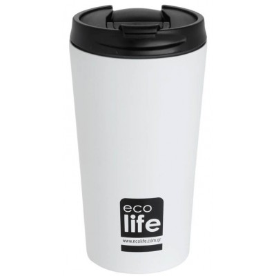 Ecolife Coffee Thermos White 370ml (33-BO-4103)