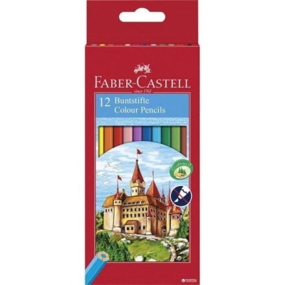 Faber Castell Ξυλομπογιές Κάστρο 12τμχ
