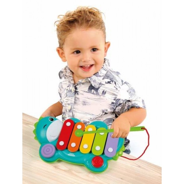 Εκπαιδευτικα παιχνιδια - Baby Clementoni Μουσικό Ξυλόφωνο Δεινοσαυράκι Δραστηριοτήτων - Εκπαιδευτικά