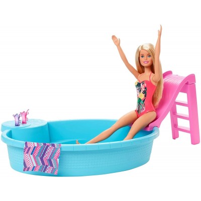 Barbie Εξωτική Πισίνα με Κούκλα (#GHL91)