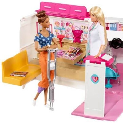 Barbie Κινητό Ιατρείο Ασθενοφόρο (#FRM19)