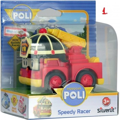 Robocar Poli Αυτοκινητάκι Speedy Racer 3σχέδια