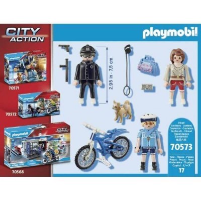 Playmobil City Action Αστυνομικός με Ποδήλατο και Πορτοφολάς