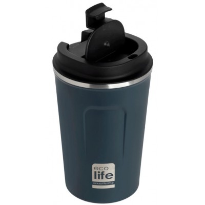 Ecolife Coffe Cup Thermos Dark Blue 370ml