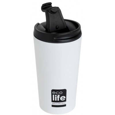 Ecolife Coffee Thermos White 370ml (33-BO-4103)