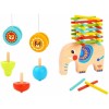 Tooky Toys Ξύλινος Ελέφαντας Σετ Παιχνιδιού Ξύλινα Παιχνίδια