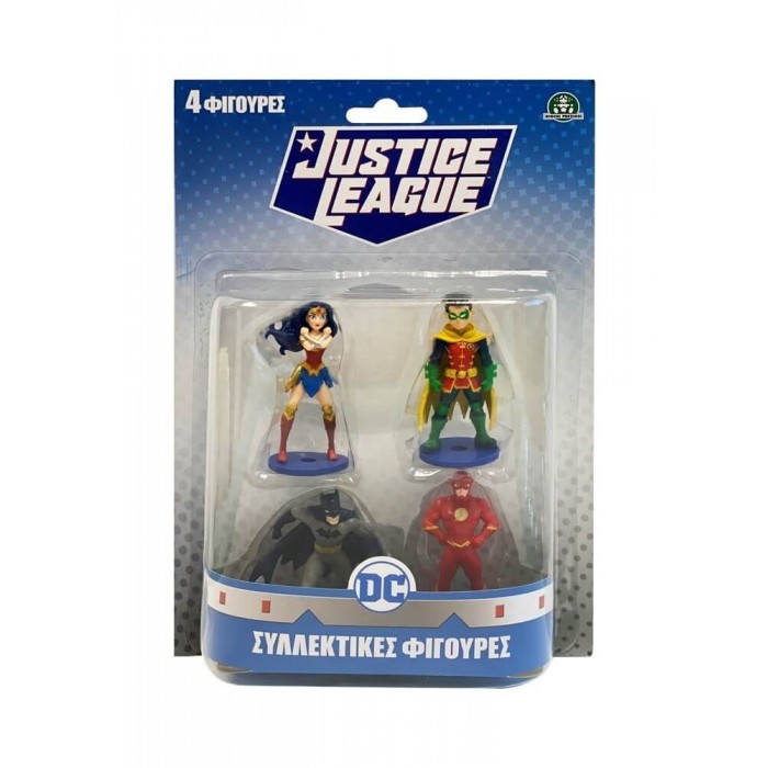 Justice League Heromania Φιγούρες 4τμχ Toppers (JUT02000) φιγουρες δρασης