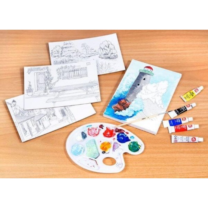 Μαθαίνω & Δημιουργώ Εργαστήριο Ζωγραφικής Ακρυλικό - Τοπία δημιουργικη δραστηριοτητα
